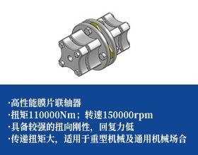 高性能膜片联轴器-十五万rpm